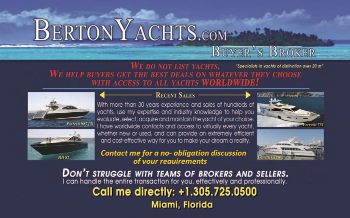 Yacht Buyers Broker - Miami, FL